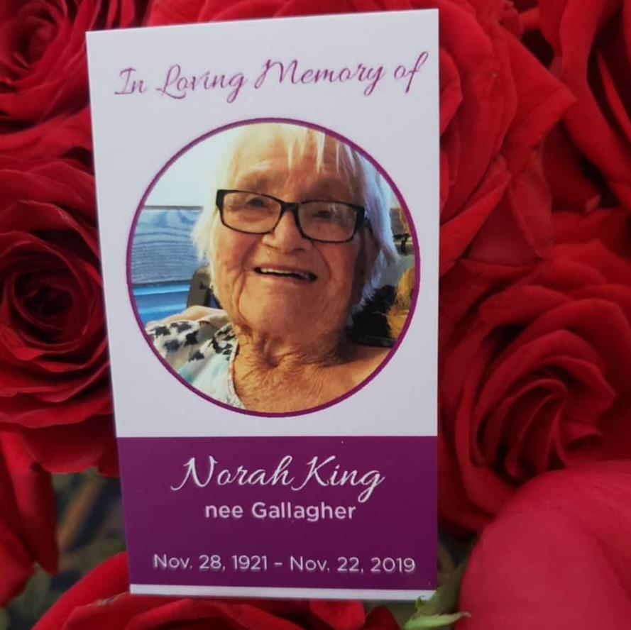 Norah King's obituary , Passed away on November 22, 2019 in Niagara on the Lake, Ontario