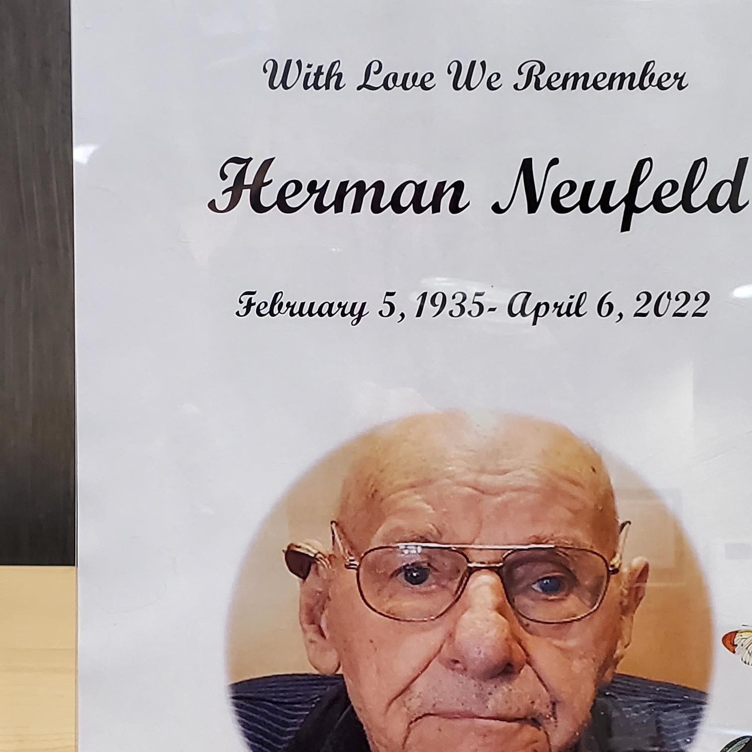 Herman Kenneth Neufeld Obituary