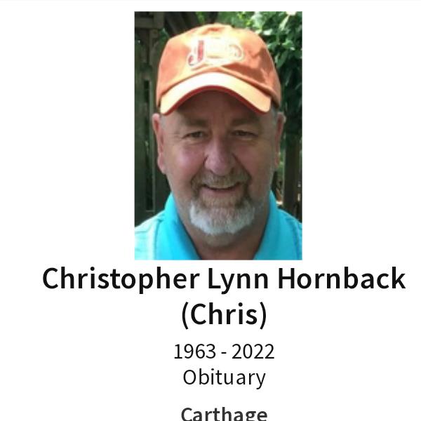 Christopher Lynn Hornback Obituary