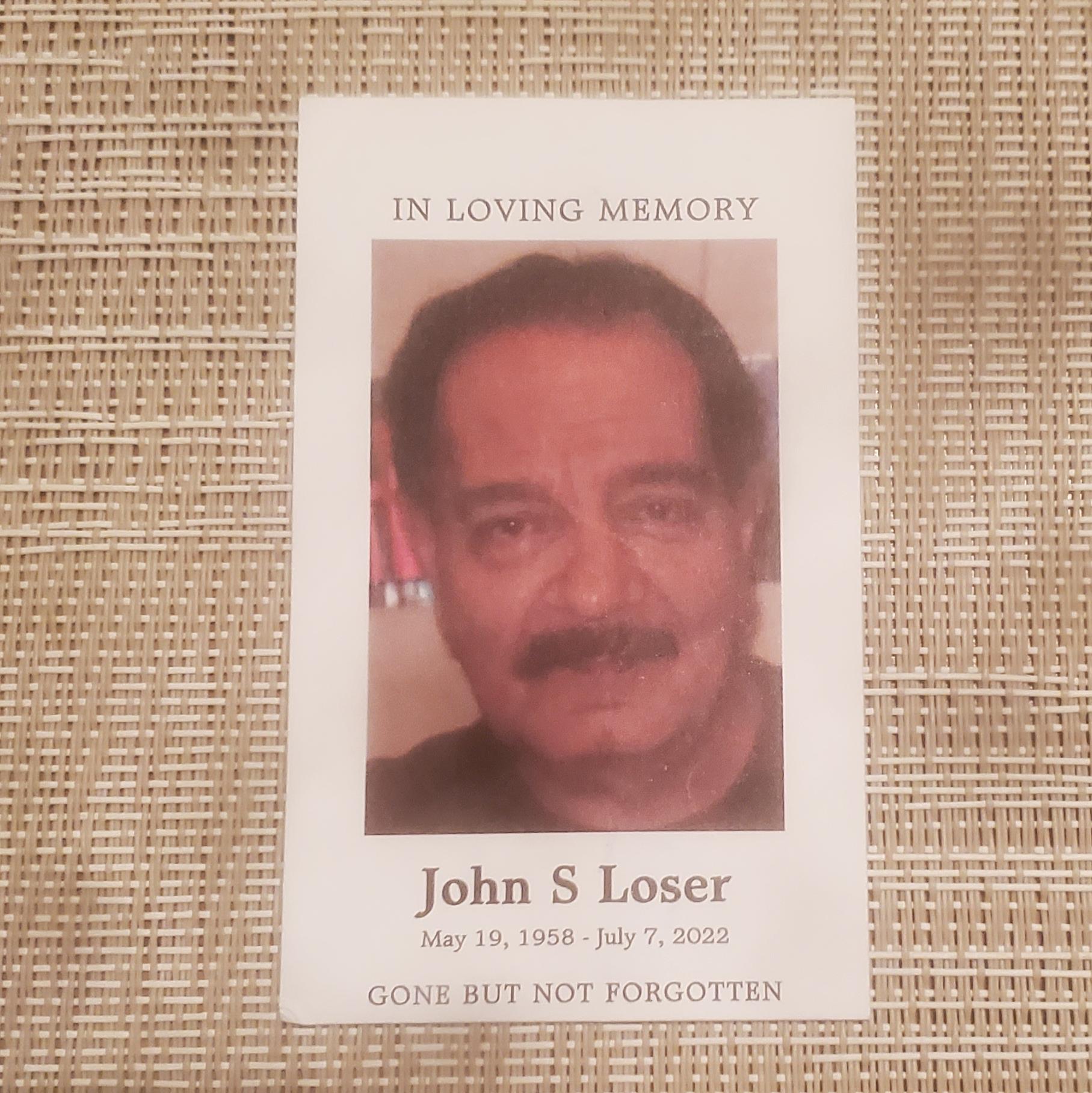 John S. Loser's obituary , Passed away on July 7, 2022 in Peoria, Illinois