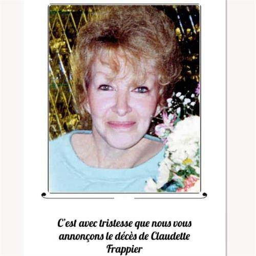 Avis de décès de Claudette (Frappier) Dumont , Décédé le 5 janvier 2023 à Ormstown, Québec