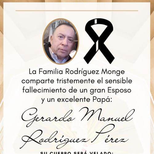 Sr Gerardo Manuel Rodriguez Perez's obituary , Passed away on August 27, 2023 in Visalia, California