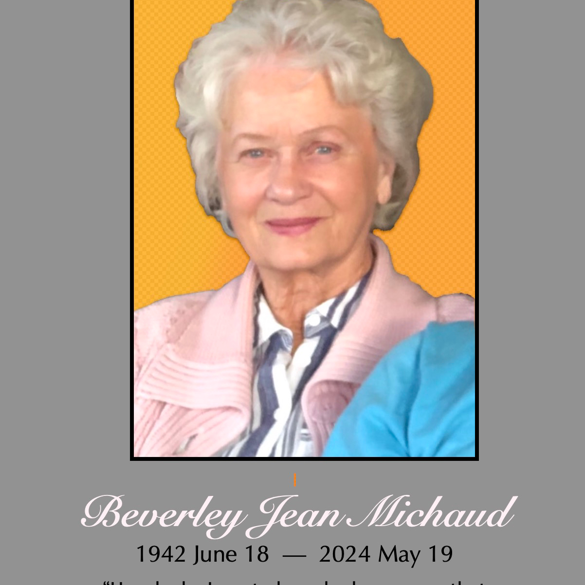 Beverley Jean Michaud Obituary