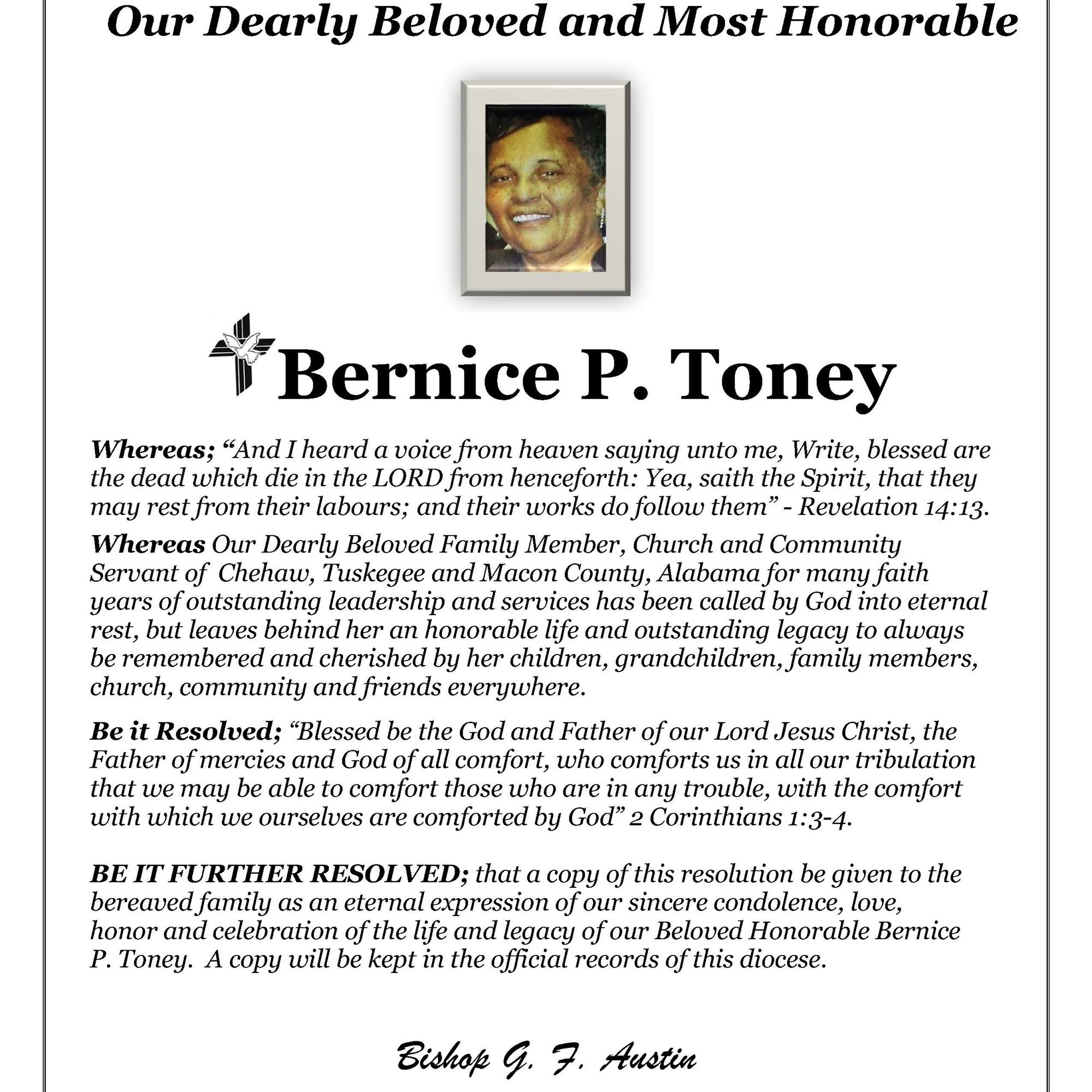 Bernice P. Toney
