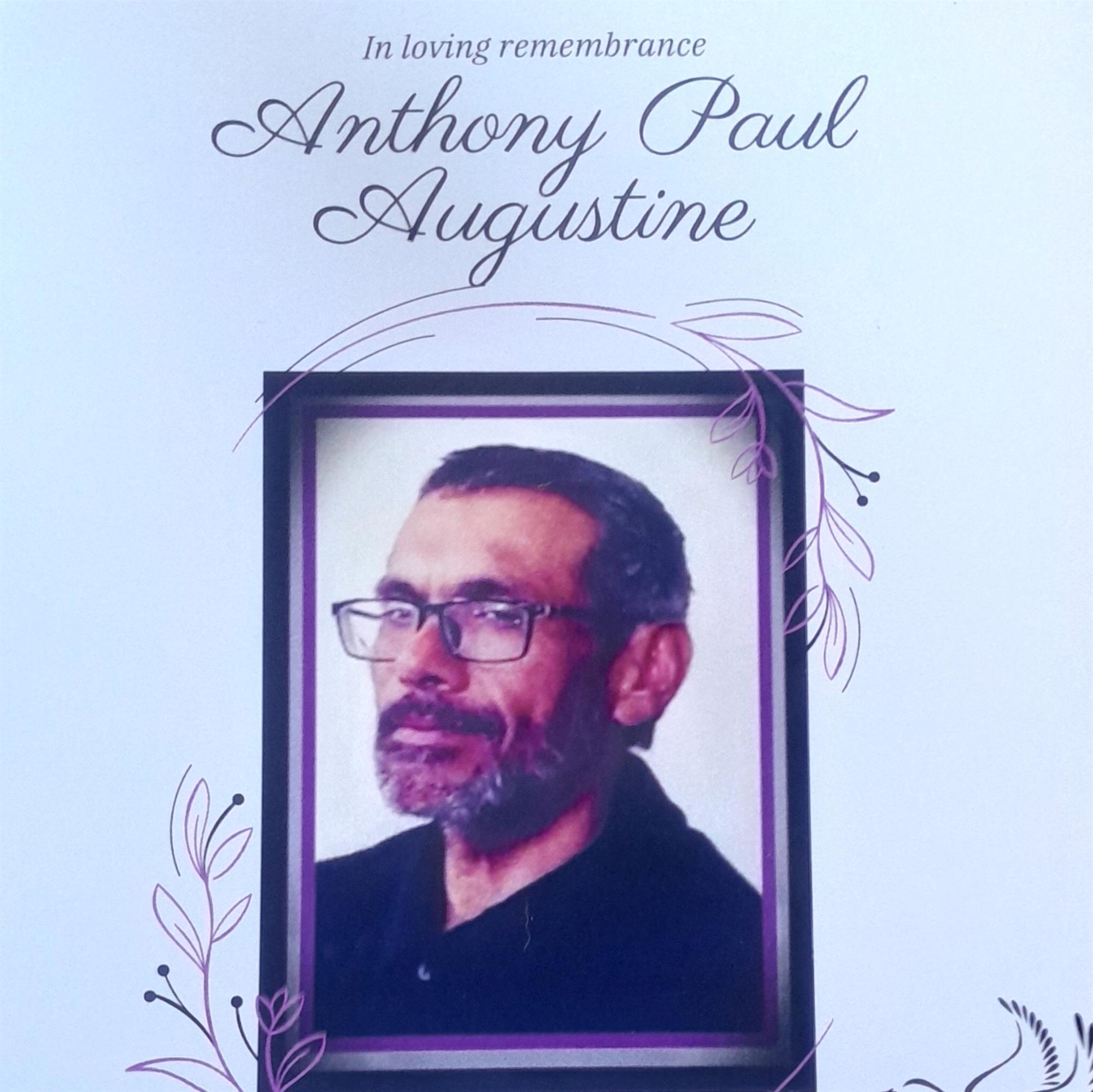 Anthony Paul Augustine Obituary