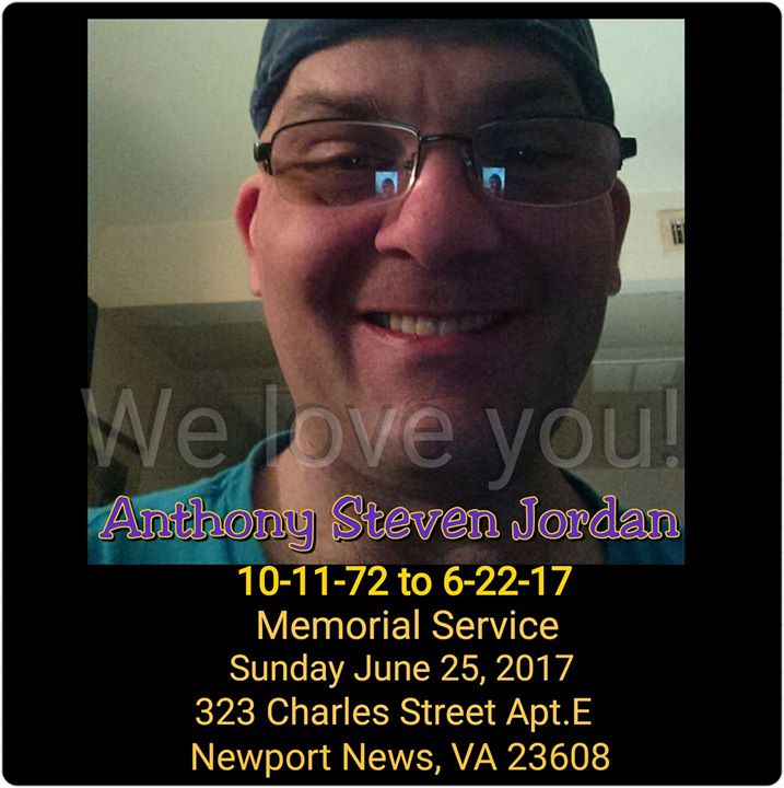 Anthony Steven Jordan Obituary