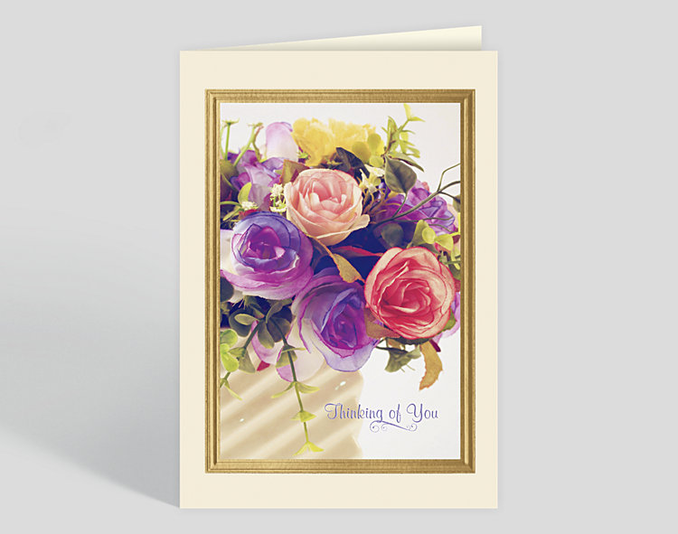 Thinking of You Roses Greeting Card - Greeting Cards