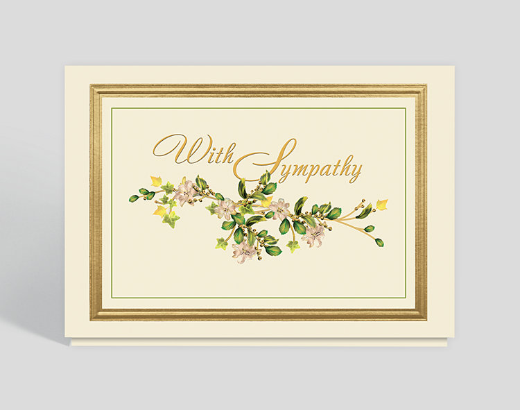 Sympathy Vine Card - Greeting Cards