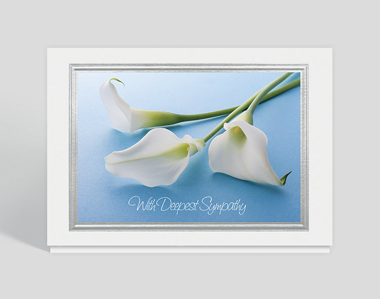 Calla Lily Sympathy Card - Greeting Cards