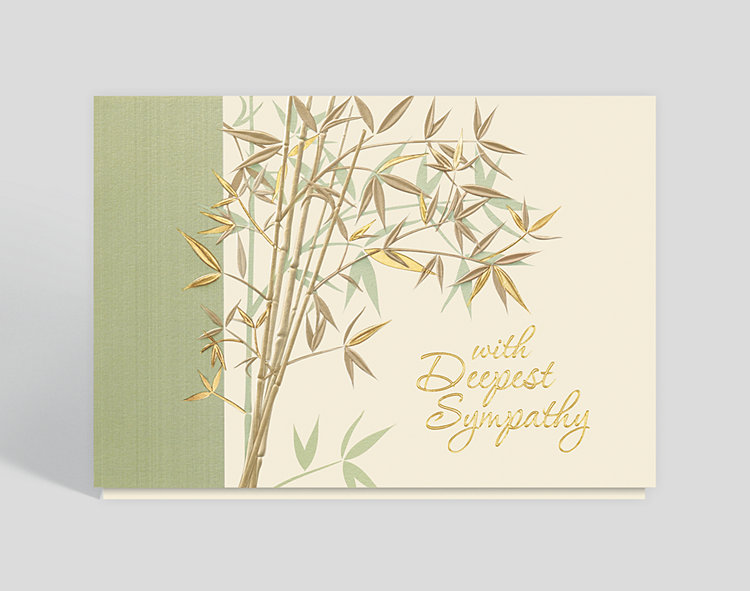 With Deepest Sympathy Garden Card - Greeting Cards